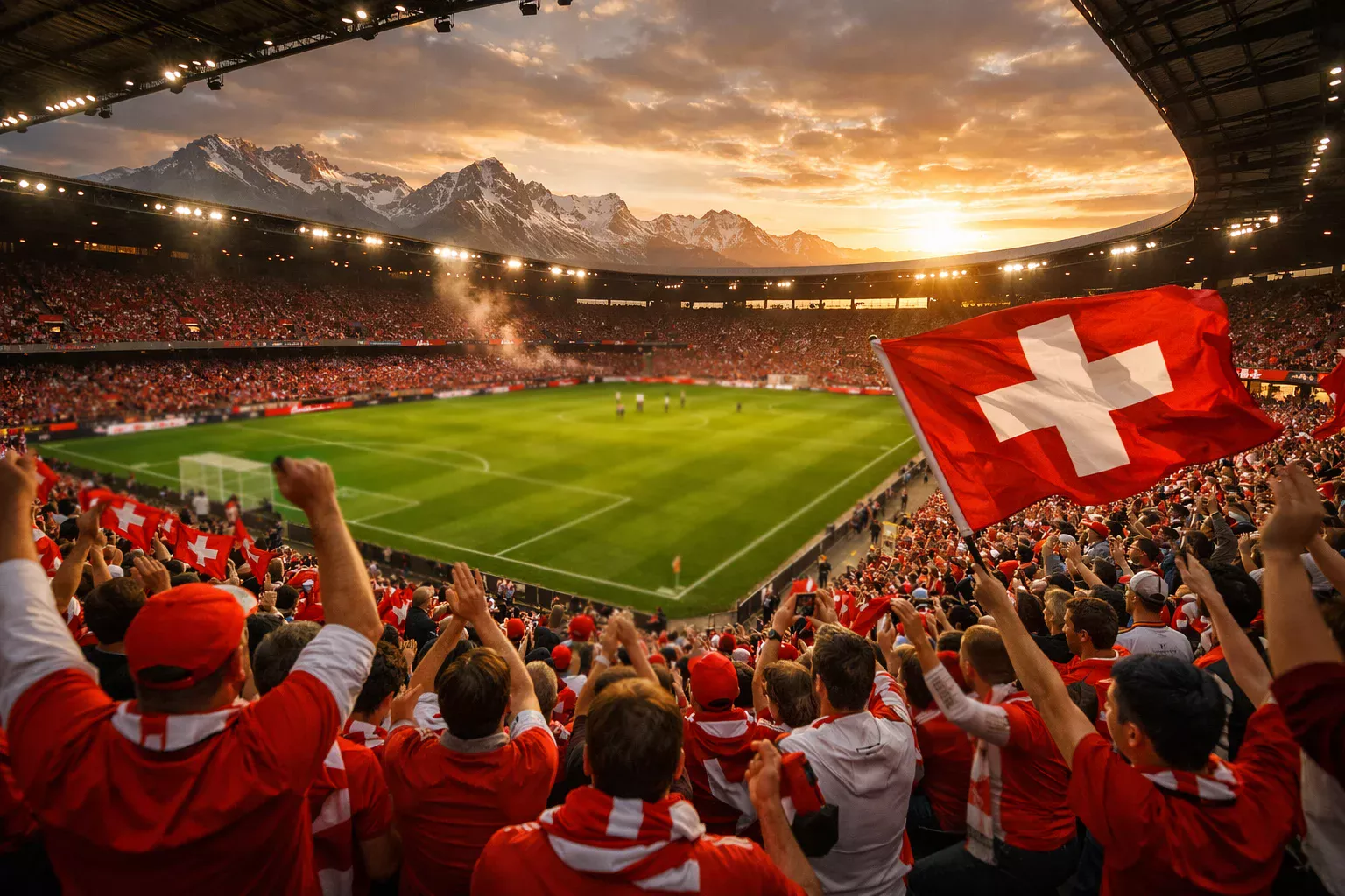 Schweizer Fussball Wetten mit Super League Stadion